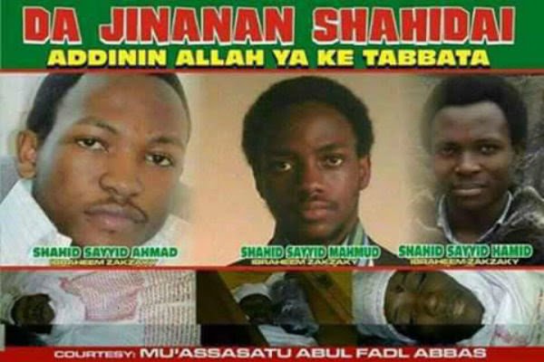 نحيي ذكرى استشهاد شهداء مسيرة يوم القدس العالمي في نيجيريا ومنهم أبناء قائد الحركة الاسلامية في نيجيريا نحيي ذكرى استشهاد شهداء مسيرة يوم القدس العالمي في نيجيريا ومنهم أبناء قائد الحركة الاسلامية في نيجيريا