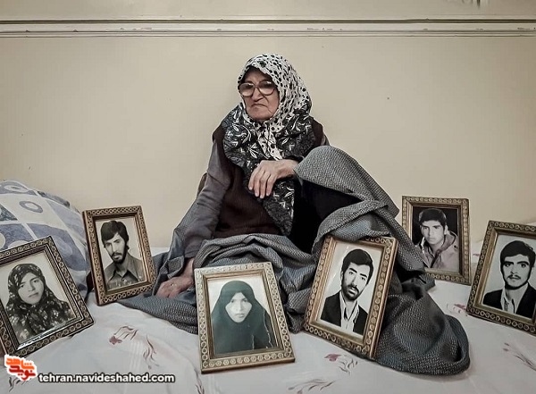 سکینه واعظی مادر ۶شهید به فرزندان شهیدش پیوست سکینه واعظی مادر ۶شهید به فرزندان شهیدش پیوست