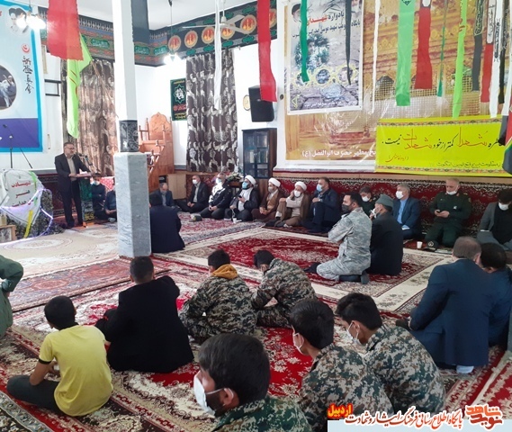 یادواره 40 شهید 13 ساله استان با محوریت بزرگداشت «شهید مرحمت بالازاده»در روستای چای گرمی اردبیل برگزار شد