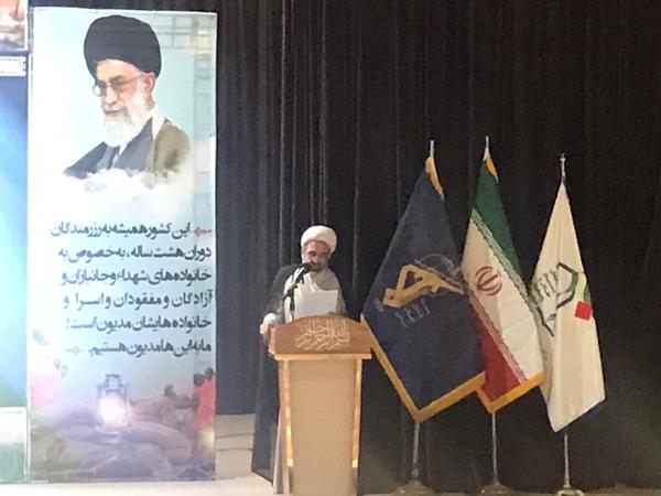 گردهمایی طلاب و روحانیون ایثارگر دفاع مقدس ومدافع حرم خوزستان+فیلم