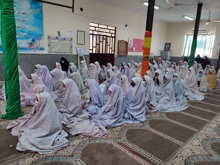 برگزاری دوره آموزشی نماز در مدرسه دخترانه شاهد شهرستان رودان