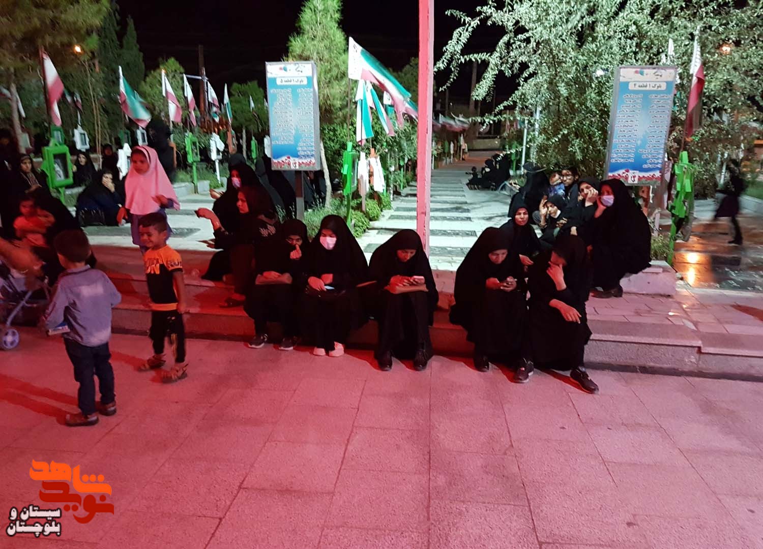 برگزاری مراسم عزاداری محرم در گلزار شهدای زاهدان