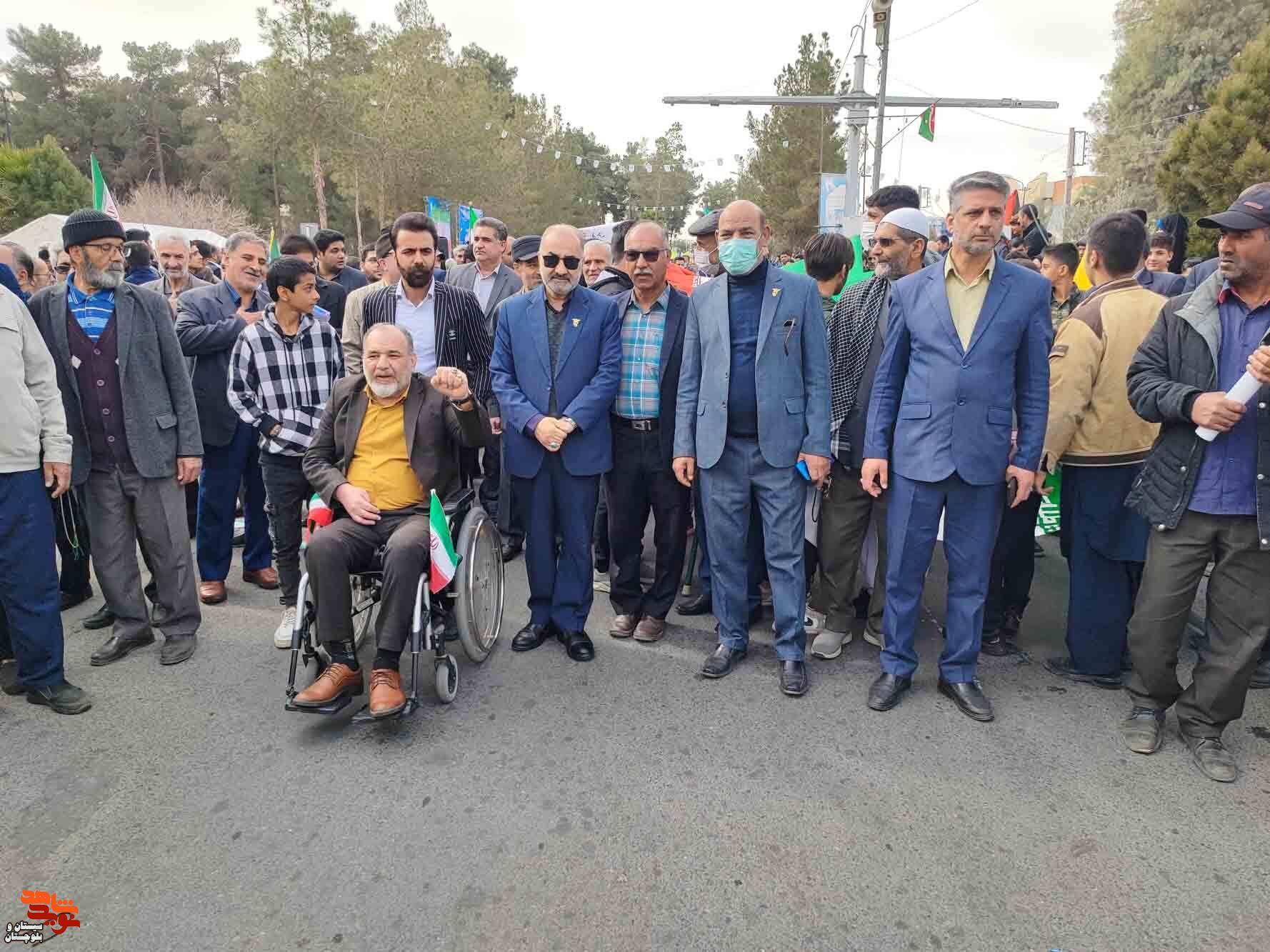 راهپیمایی یوم الله ۲۲بهمن در شهرستان زاهدان برگزار شد