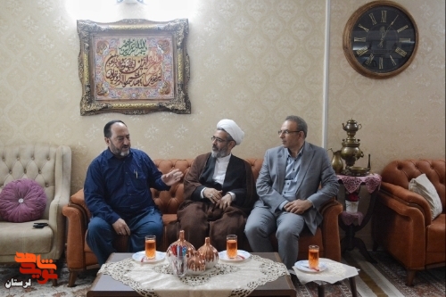 دیدار مدیرکل بنیاد شهید لرستان با جانبازان خرم آباد «رضا سبزی و مهران مریدی»