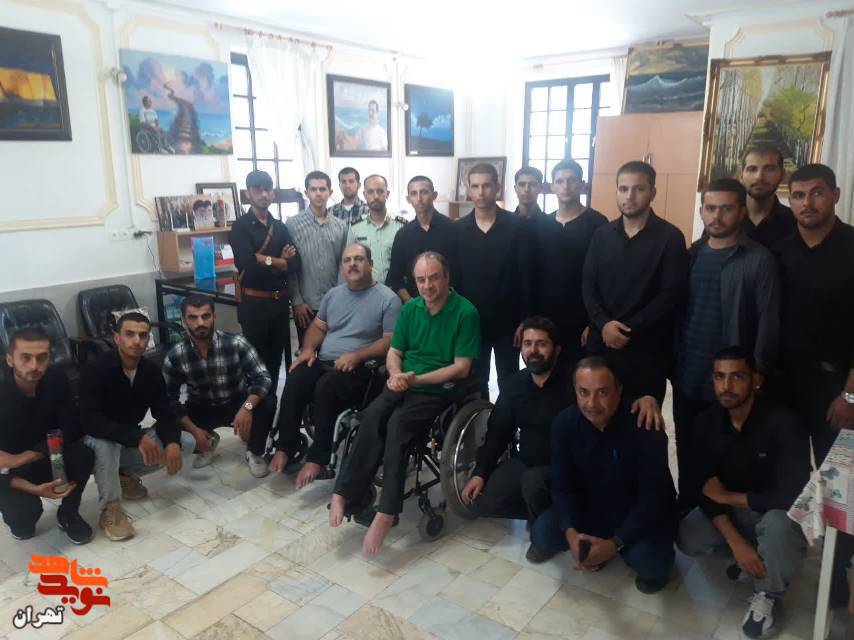 دیدار دانشجویان دانشگاه افسری تربیت پلیس امام حسن مجتبی (ع)از جانبازان معزز آسایشگاه ثارالله