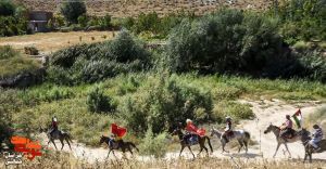 گزارش تصویری/حرکت کاروان اسب‌سواران خراسا‌ن‌شمالی به سوی حرم رضوی