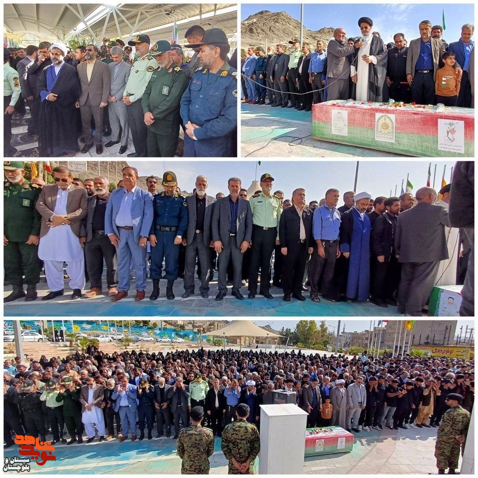 تشییع پیکر شهید«نعمت الله نوری» در زاهدان