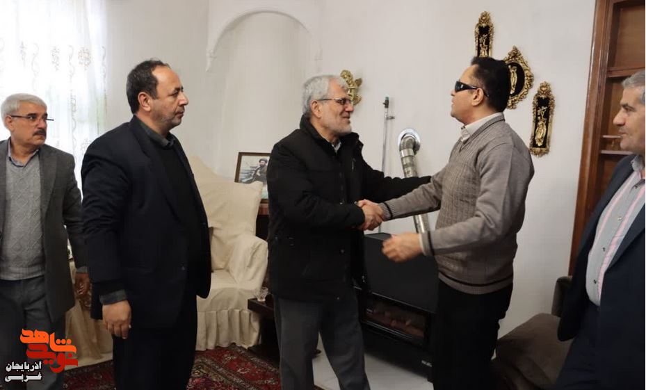 دیدار سرپرست بنیاد شهید و امورایثارگران آذربایجان غربی با جانباز ۷۰‌درصد گرانقدر «ناصر جهانی مقدم»