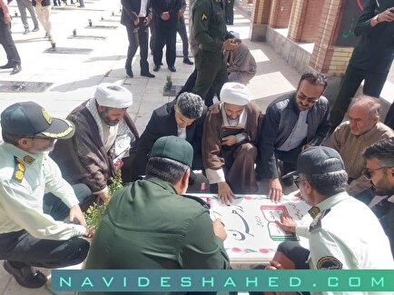 کلیپ/ عطرافشانی گلزار مطهر شهدای شهرستان شیروان