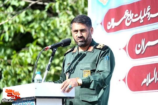 یادمان شهدای حاج عمران در پادگان امام حسین(ع) خرم‌آباد رونمایی شد