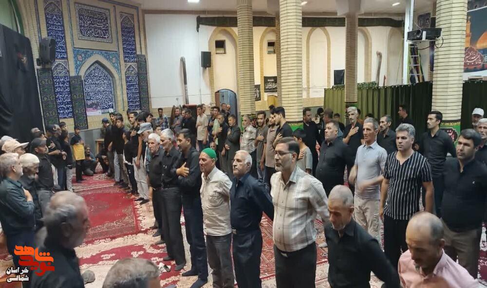 تصاویر/ برگزاری مراسم شب شهادت امام سجاد (ع) در خراسان‌شمالی