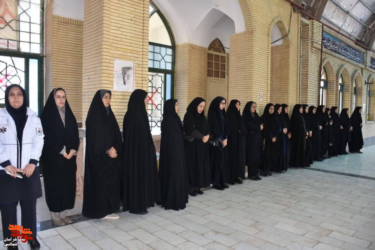 گلزار شهدای شهرستان اسفراین عطر افشانی شد