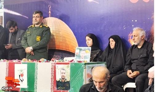 مراسم وداع با پیکر مطهر شهید «محمودی» در آمل +تصاویر