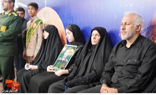 مراسم وداع با پیکر مطهر شهید «محمودی» در آمل +تصاویر