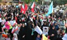 تصاویر/ تجمع مردم خراسان شمالی در حمایت از عملیات «بشارت فتح»