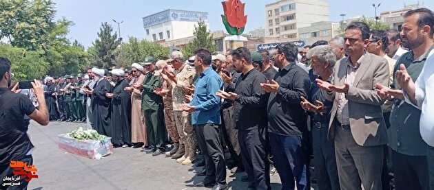 تشییع پیکر مطهر شهید «میثم کبیری» در میاندوآب