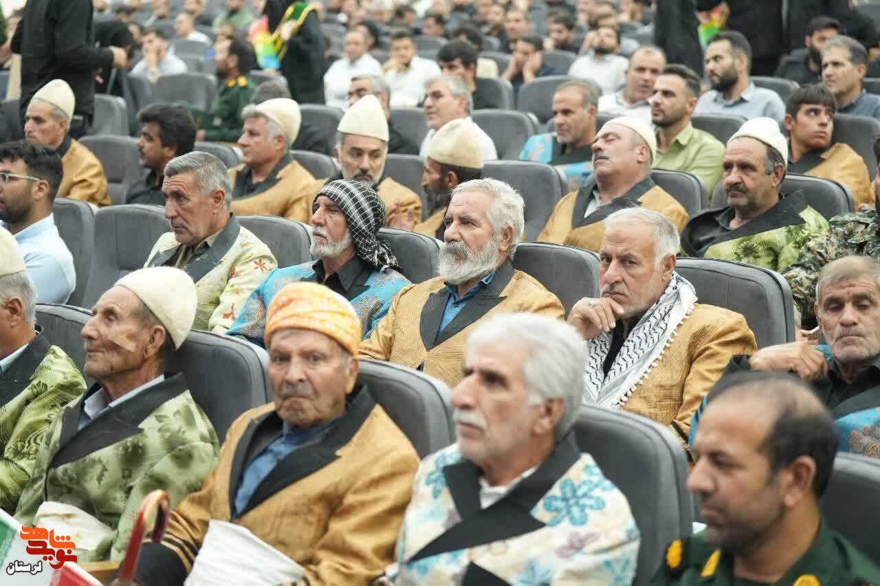 آیین گرامیداشت اربعین ۸۶ شهید والامقام لرستانی در دفاع مقدس ۱۲ روزه برگزار شد