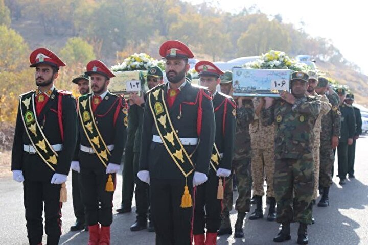 پیکر ۶ شهید گمنام دوران دفاع مقدس وارد یاسوج شد