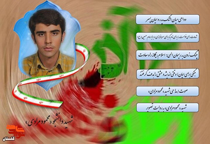 ویژه‌نامه الکترونیکی شهید دانشجو «محمود مرادی» منتشر شد