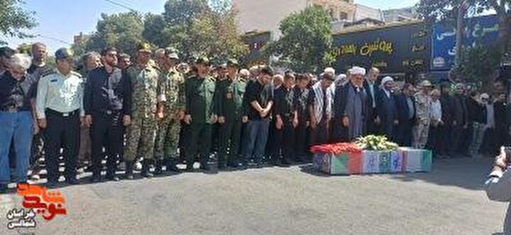 پیکر جانباز شهید «قربانعلی مرگان» در شهرستان بجنورد تشییع شد