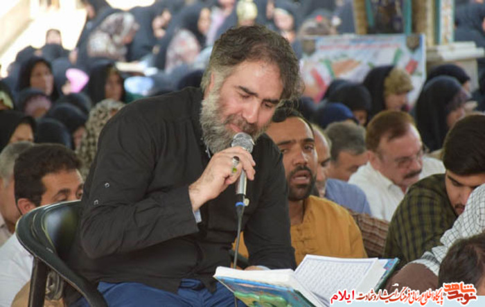 تصاویری از حضور پرشکوه مردم در مراسم دعای عرفه ، گلزار شهدای گمنام شهر ایلام