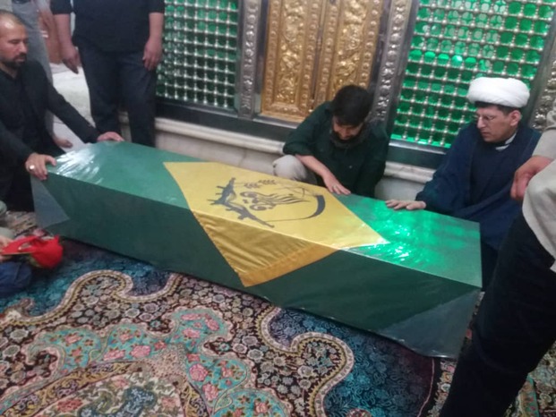 مراسم وداع و به خاکسپاری در امامزاده سید محمد(ع) 