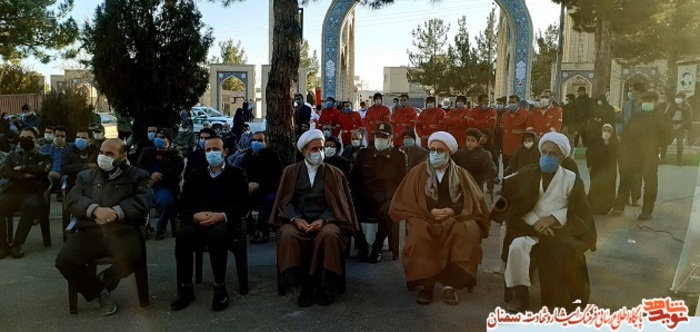 مراسم گلباران گلزار شهدای شهرستان  شاهرود در سالروز شهادت سردار شهید حاج قاسم سلیمانی