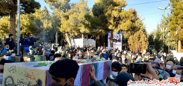 مراسم استقبال از شهید گمنام در شهرستان شاهرود