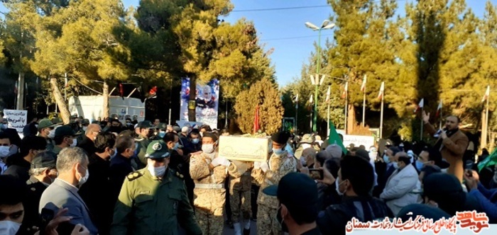 مراسم استقبال از شهید گمنام در شهرستان شاهرود