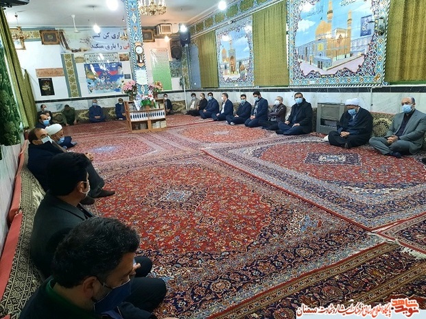 مراسم گلباران قبور مطهر شهدای انقلاب اسلامی شهرستان مهدیشهر- ۱۲ بهمن ۹۹ امامزاده قاسم