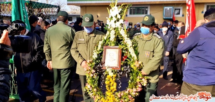 مراسم تشییع پیکر مطهر رزمنده دفاع مقدس، جانباز مدافع حرم و شهید جستجوگر محمود حاجیقاسمی -چهارم اسفند ۹۹ شهر بسطام