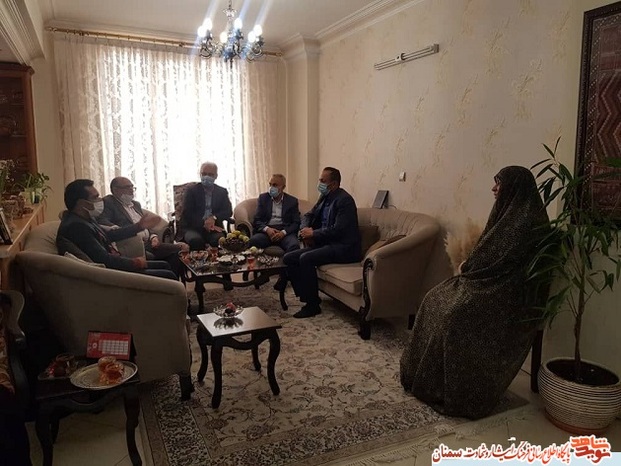 دیدار مسئولان  بنیاد شهید استان سمنان با همسر گرامی جانباز ۲۵ درصد متوفی نجاتی - نهم تیرماه ۱۴۰۰ مهدیشهر