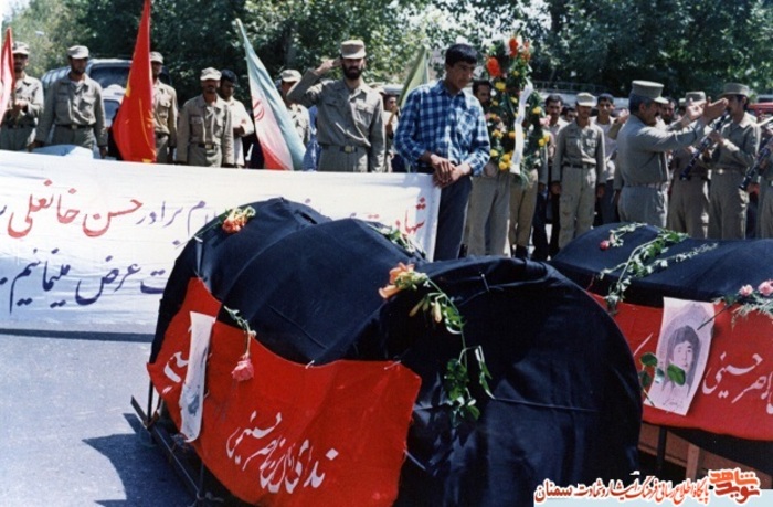 مراسم تشییع پیکر شهید غلامرضا نجفی