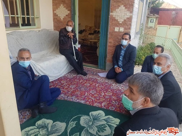 دیدار مدیرکل بنیاد شهید استان سمنان با خانواده‌های معزز شاهد و ایثارگر - چهاردهم شهریورماه ۱۴۰۰ شهمیرزاد