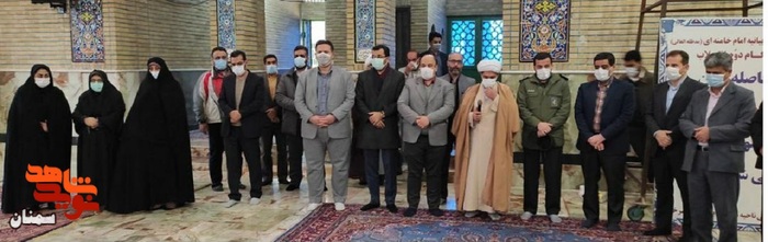 مراسم گلباران گلزار شهدای شهرستان سرخه به مناسبت ایام‌الله دهه فجر - دوازدهم بهمن‌ماه ۱۴۰۰