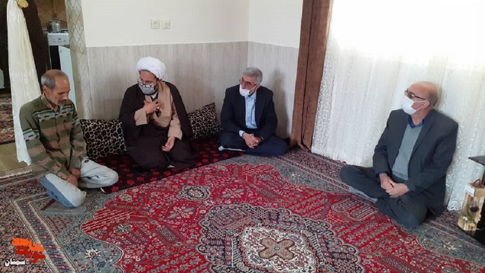 دیدار مسئولان با جانباز گرانقدر ۲۵ درصد مسلم عربعامری در روز جانباز - شانزدهم اسفند ۱۴۰۰ شهرستان شاهرود