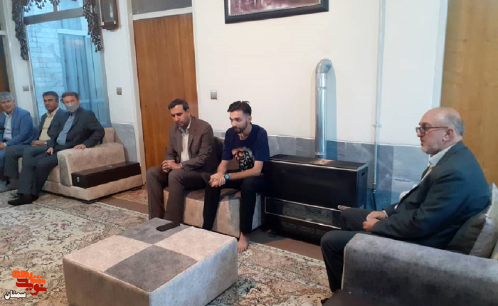 دیدار مسئولان شاهرودی بافرزندان گرامی جانباز گران‌قدر متوفی محمد بابونه - یکم شهریورماه ۱۴۰۱ شهرستان شاهرود