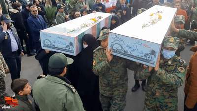 مراسم استقبال از شش شهید گمنام خوشنام - یکم دیماه ۱۴۰۱ یادمان شهدای گمنام شهرستان سمنان، کوشک امام رضا (ع)