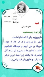 شهید نادر حسینی