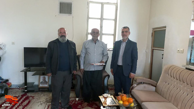 دیدار رئیس بنیاد شهید شهرستان دامغان با جانباز محسن خسروپور- پانزدهم اسفندماه ۱۴۰۱ منطقه تویهدروار شهرستان دامغان